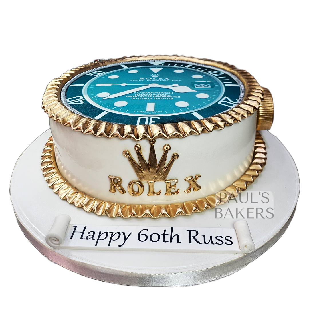 Rolex Watch Themed Cake | Paul's Bakers