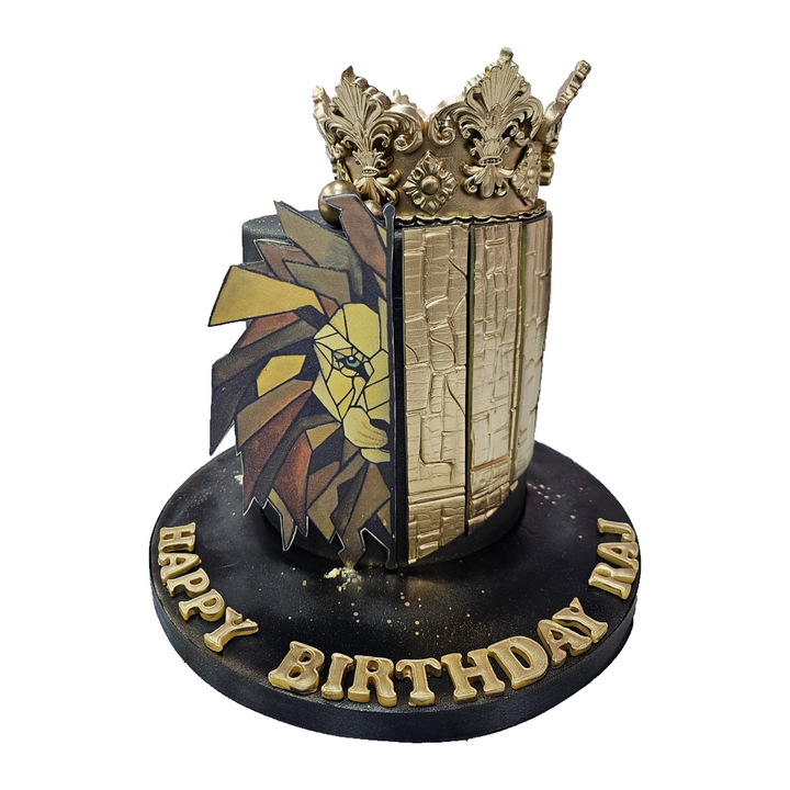 Royal Lion Themed Cake For Him | Paul's Bakers